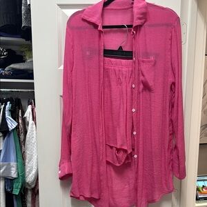 Pink Sheer Women's set